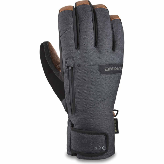 Перчатки DAKINE LEATHER TITAN GORE-TEX SHORT GLOVE CARBON Размер XL 10003157 (0610934364361)